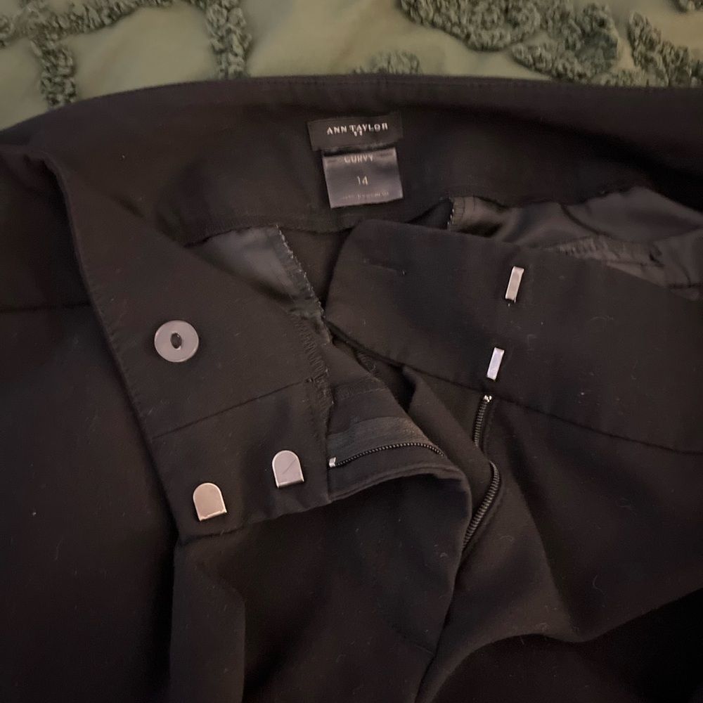 Ann Taylor Black Trousers in Curvy